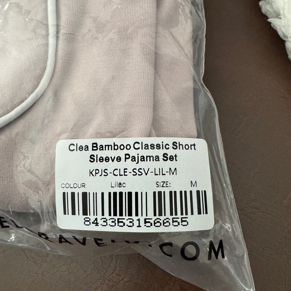 NWT Kindred Bravely Clea Short Sleeve Pajama Set - Lilac - Medium - Picture 3 of 4